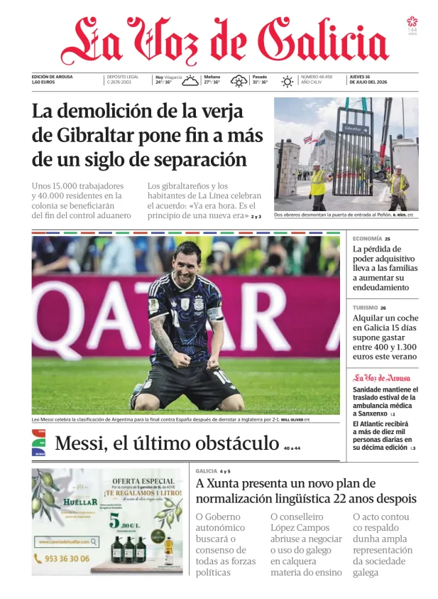 La Voz de Galicia (Arousa) — 16/07