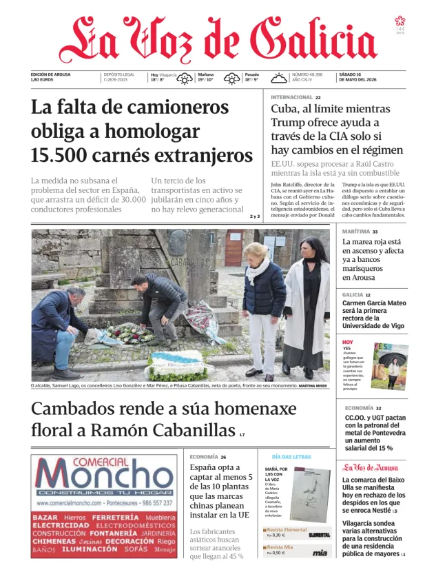 La Voz de Galicia (Arousa) — 16/05