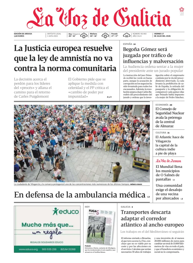 La Voz de Galicia (Arousa) — 17/07