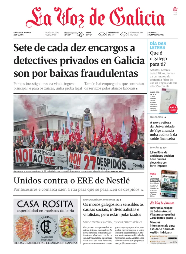 La Voz de Galicia (Arousa) — 17/05