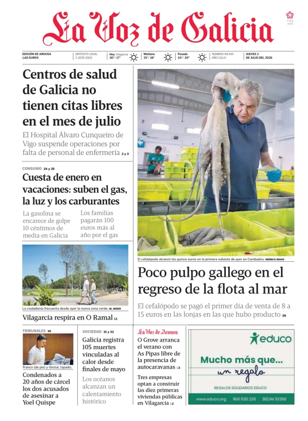 La Voz de Galicia (Arousa) — 02/07