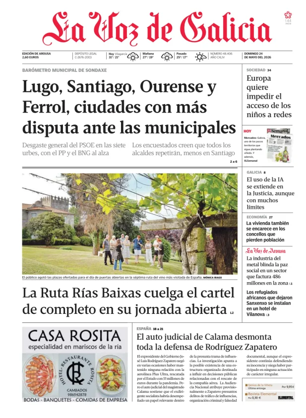 La Voz de Galicia (Arousa) — 24/05