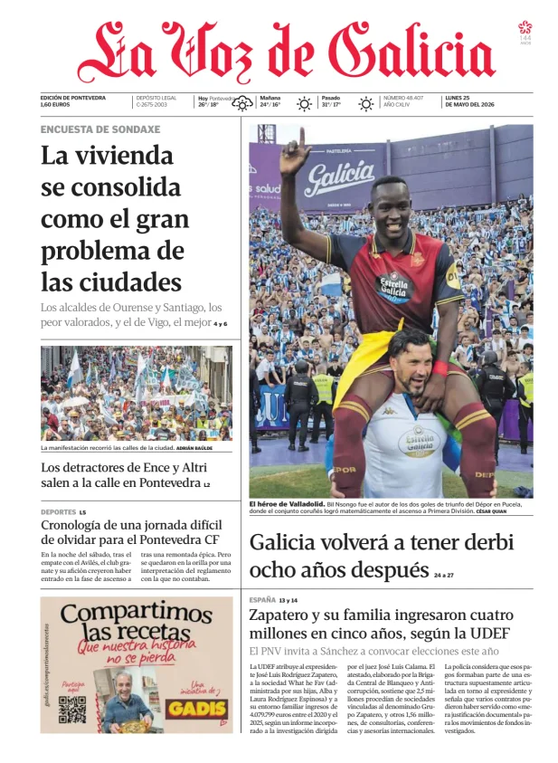 La Voz de Galicia (Arousa) — 25/05