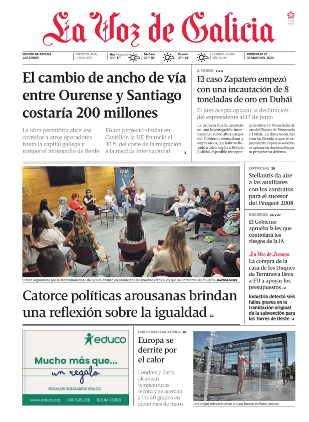 La Voz de Galicia (Arousa) — 27/05