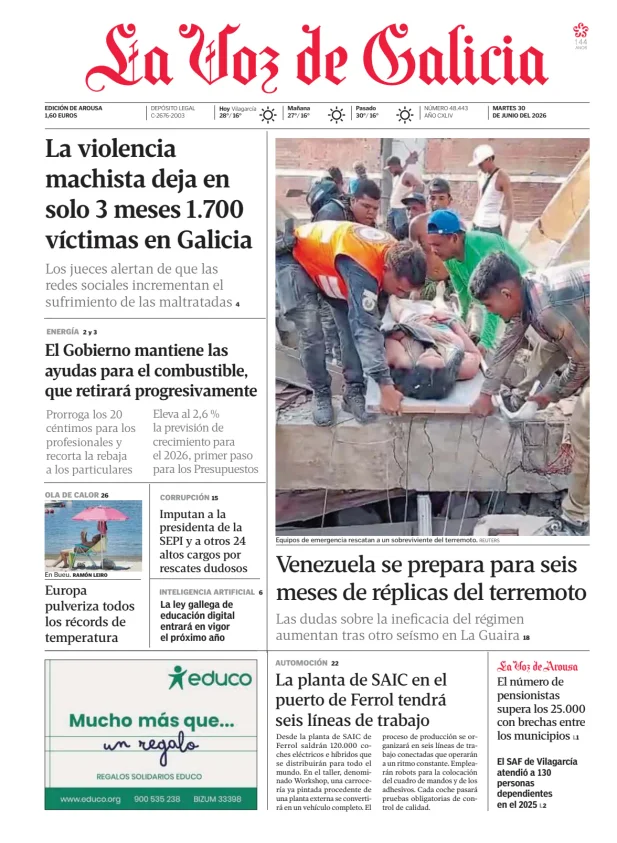 La Voz de Galicia (Arousa) — 30/06