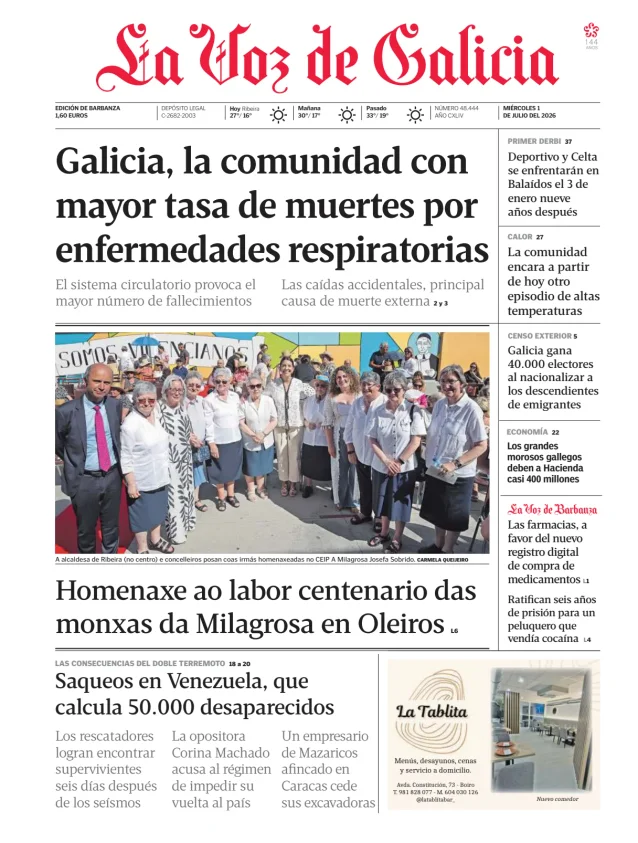 La Voz de Galicia (Barbanza) — 01/07