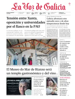 Portada de La Voz de Galicia (Barbanza), 10 de junio de 2026
