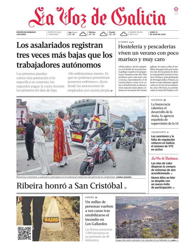 La Voz de Galicia (Barbanza) — 13/07