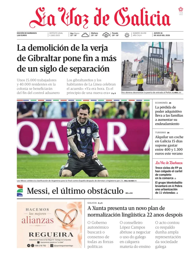 La Voz de Galicia (Barbanza) — 16/07