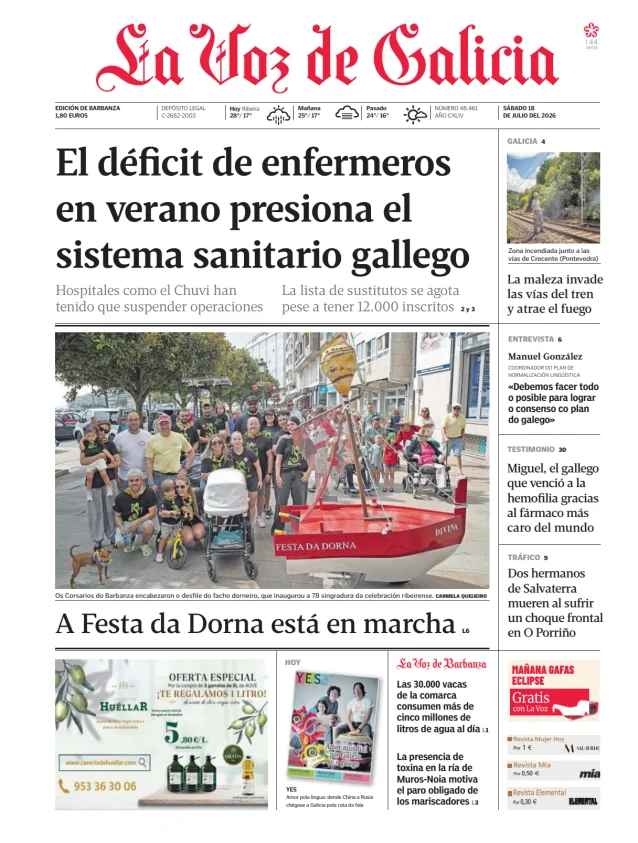 La Voz de Galicia (Barbanza) — 18/07