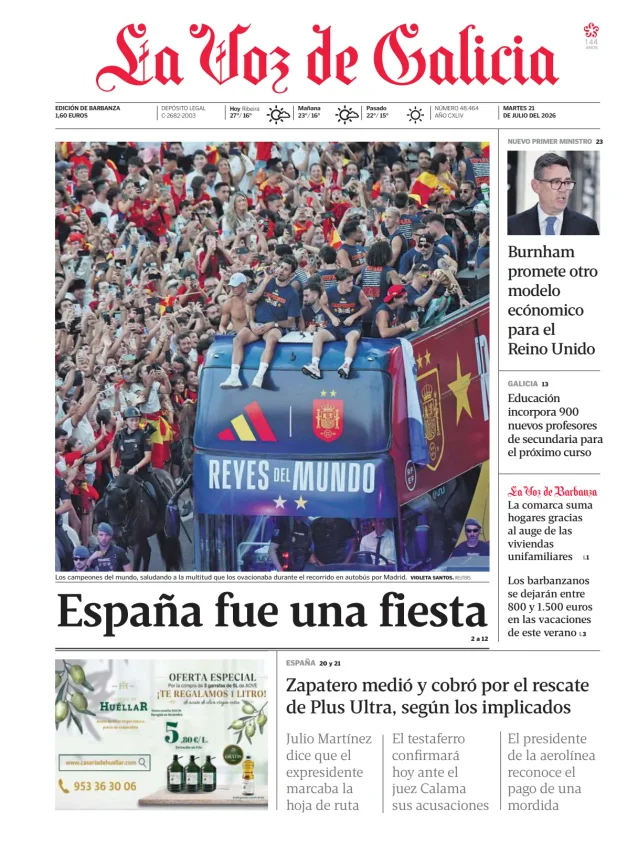 La Voz de Galicia (Barbanza) — 21/07