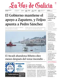 Portada de La Voz de Galicia (Barbanza), 23 de julio de 2026