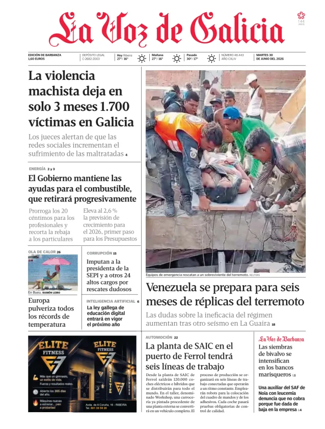La Voz de Galicia (Barbanza) — 30/06