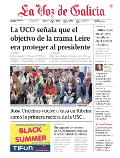 Portada de La Voz de Galicia (Barbanza), 4 de junio de 2026