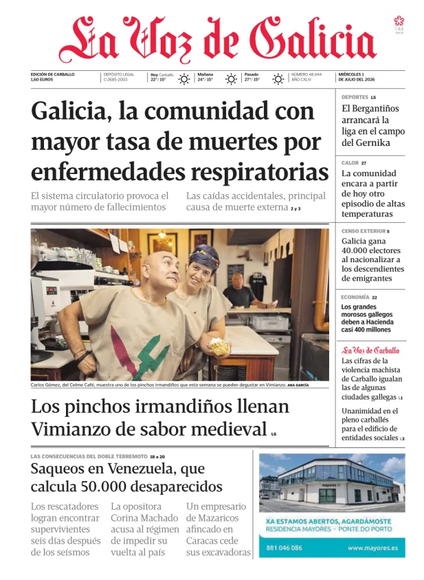 La Voz de Galicia (Carballo) — 01/07