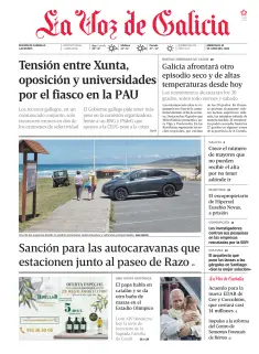 Portada de La Voz de Galicia (Carballo), 10 de junio de 2026