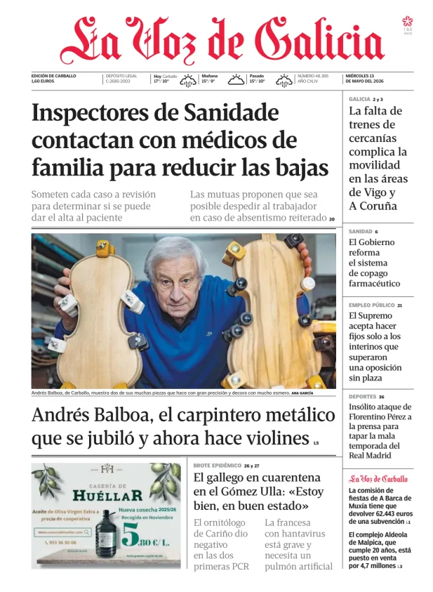 La Voz de Galicia (Carballo) — 13/05