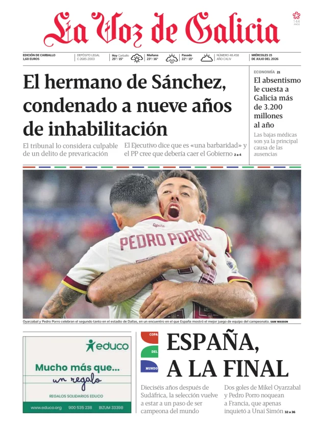 La Voz de Galicia (Carballo) — 15/07