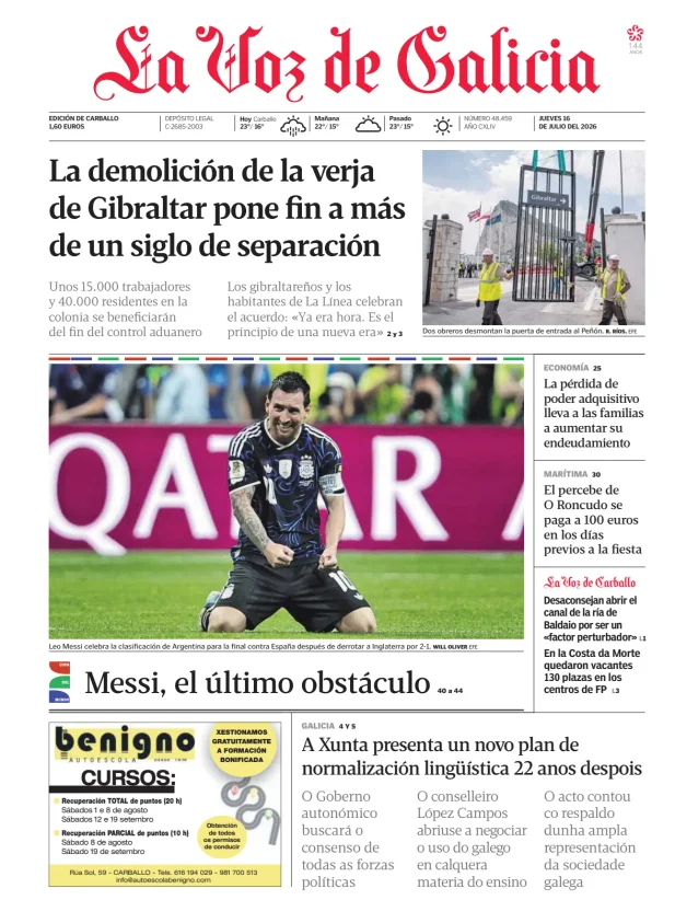 La Voz de Galicia (Carballo) — 16/07