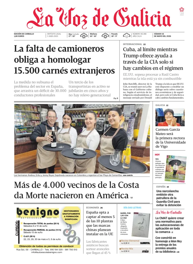 La Voz de Galicia (Carballo) — 16/05