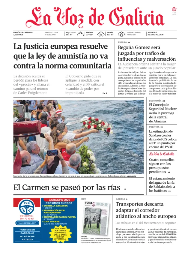 La Voz de Galicia (Carballo) — 17/07