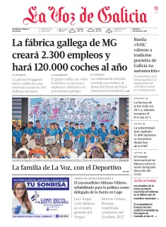 Portada de La Voz de Galicia (Carballo), 2 de junio de 2026