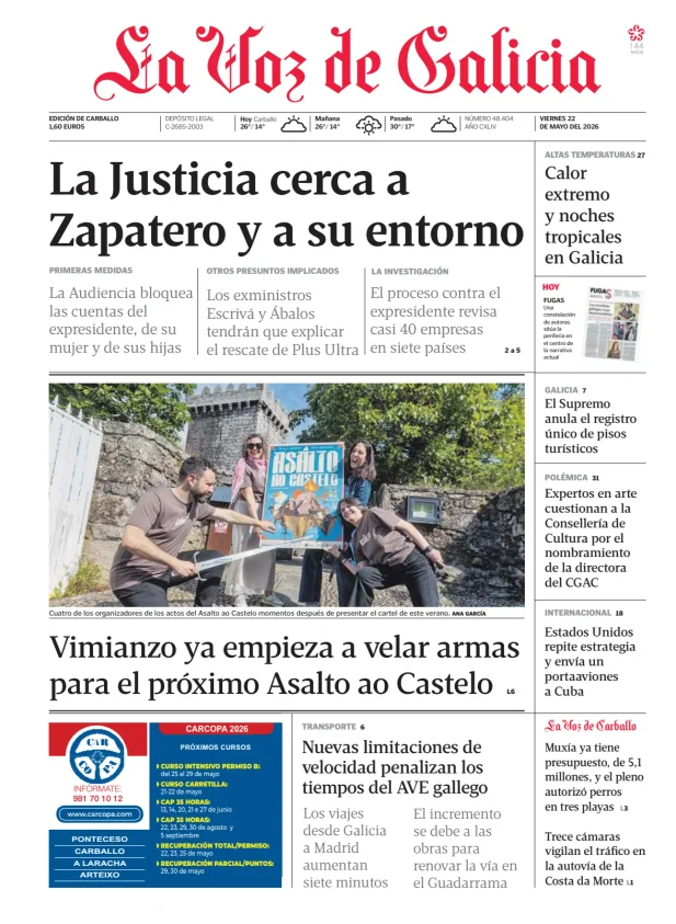 La Voz de Galicia (Carballo) — 22/05