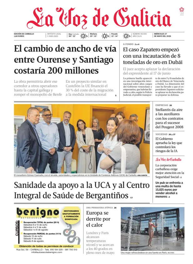 La Voz de Galicia (Carballo) — 27/05