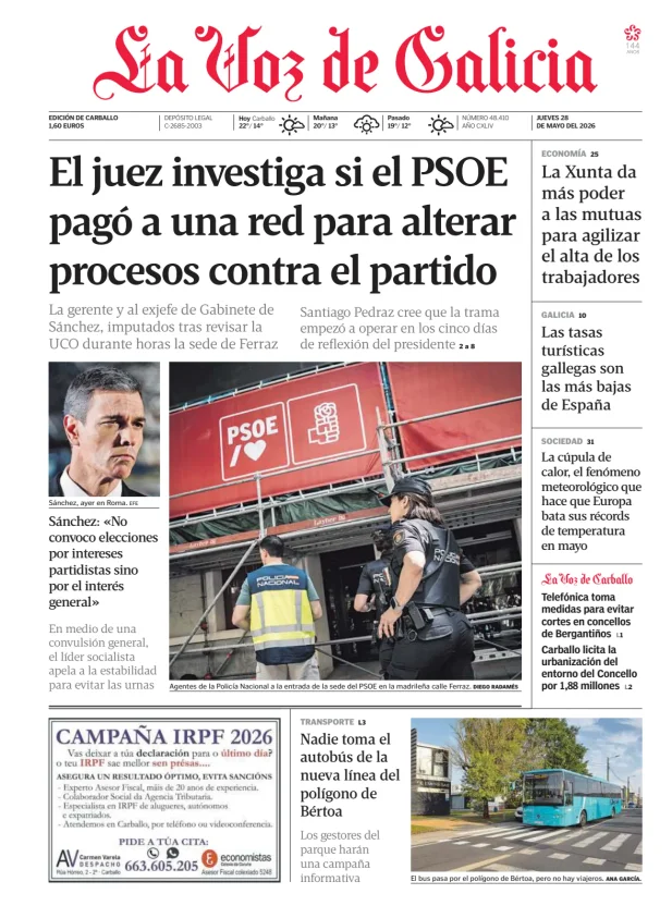 La Voz de Galicia (Carballo) — 28/05