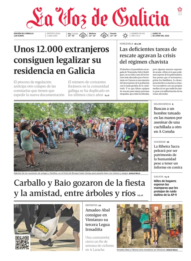 La Voz de Galicia (Carballo) — 29/06