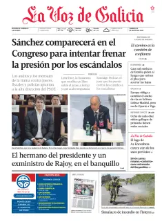 Portada de La Voz de Galicia (Carballo), 29 de mayo de 2026