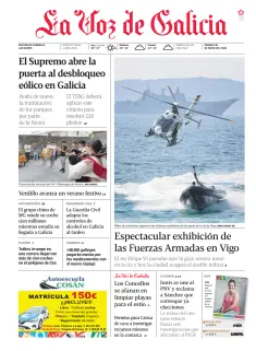 Portada de La Voz de Galicia (Carballo), 30 de mayo de 2026