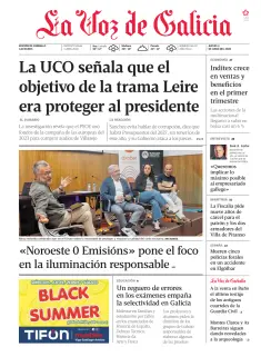 Portada de La Voz de Galicia (Carballo), 4 de junio de 2026