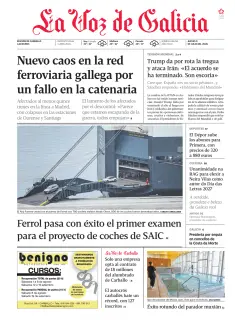 Portada de La Voz de Galicia (Carballo), 9 de julio de 2026