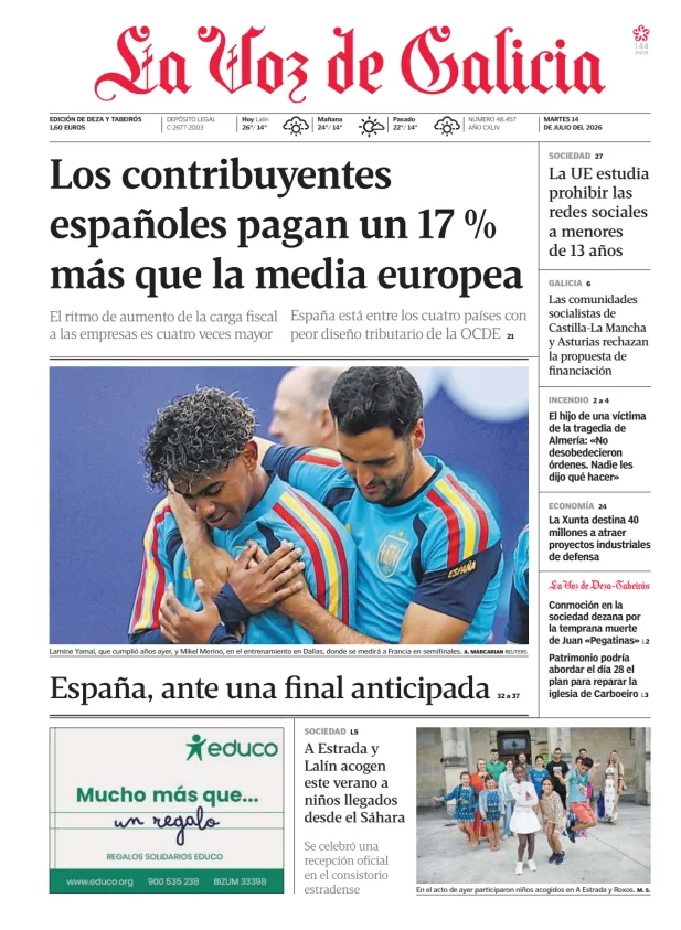 La Voz de Galicia (Deza y Tabeirós) — 14/07