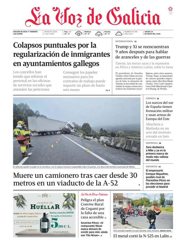 La Voz de Galicia (Deza y Tabeirós) — 14/05