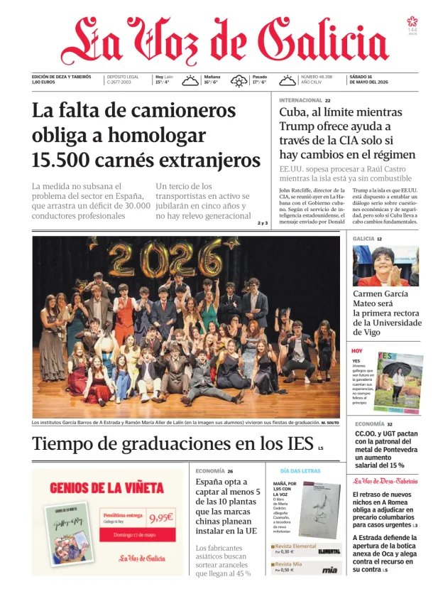 La Voz de Galicia (Deza y Tabeirós) — 16/05