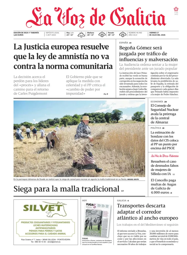 La Voz de Galicia (Deza y Tabeirós) — 17/07