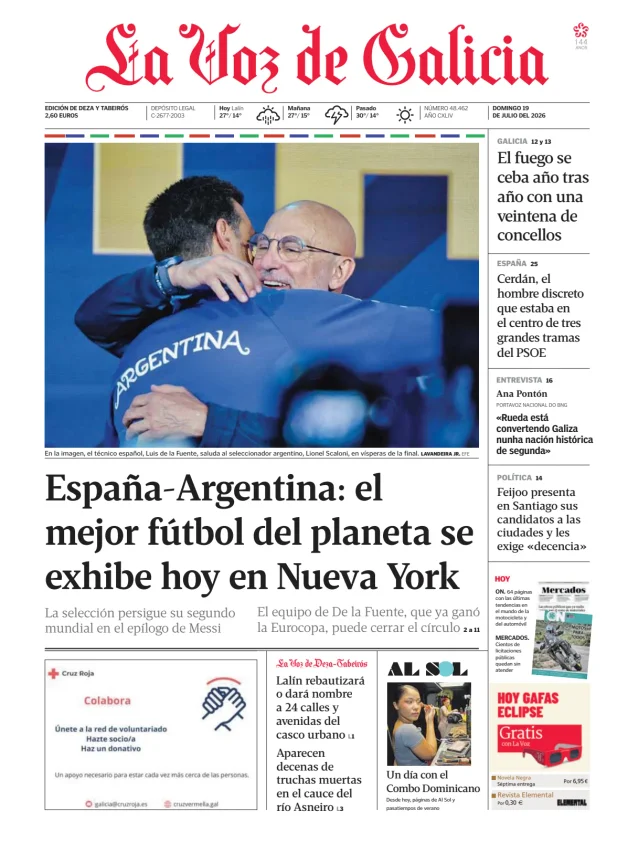 La Voz de Galicia (Deza y Tabeirós) — 19/07