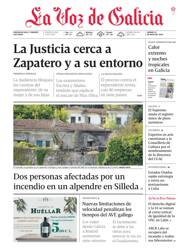 La Voz de Galicia (Deza y Tabeirós) — 22/05