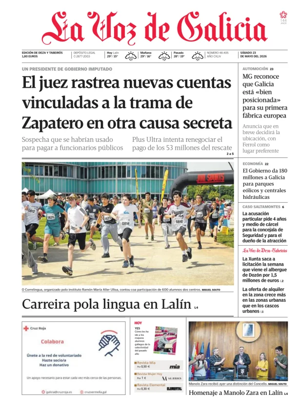 La Voz de Galicia (Deza y Tabeirós) — 23/05