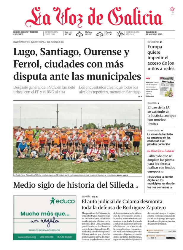 La Voz de Galicia (Deza y Tabeirós) — 24/05