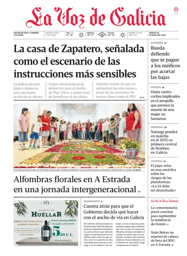 La Voz de Galicia (Deza y Tabeirós) — 26/05