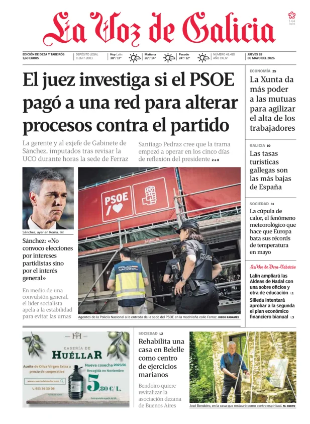 La Voz de Galicia (Deza y Tabeirós) — 28/05