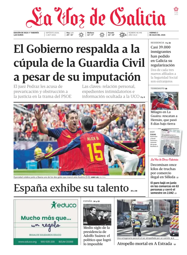 La Voz de Galicia (Deza y Tabeirós) — 03/07
