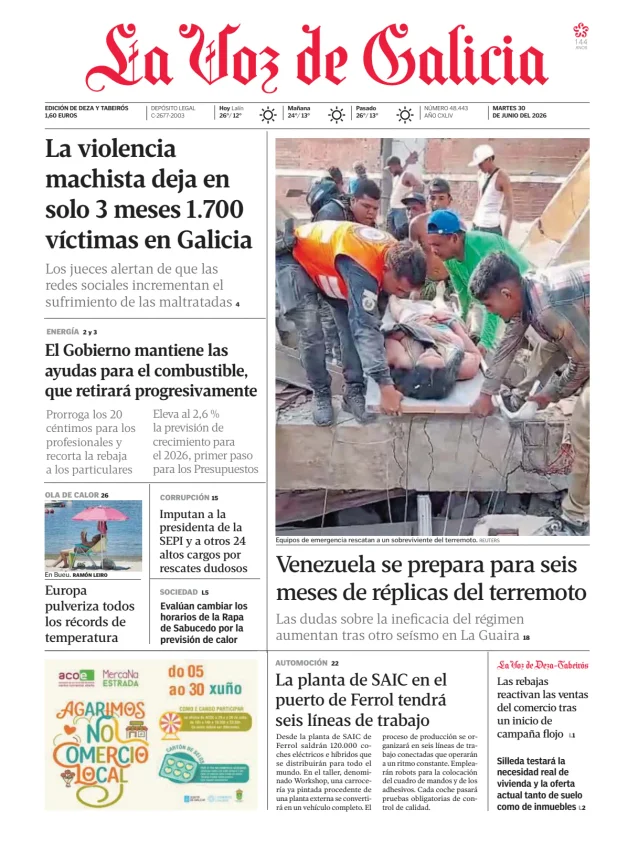 La Voz de Galicia (Deza y Tabeirós) — 30/06