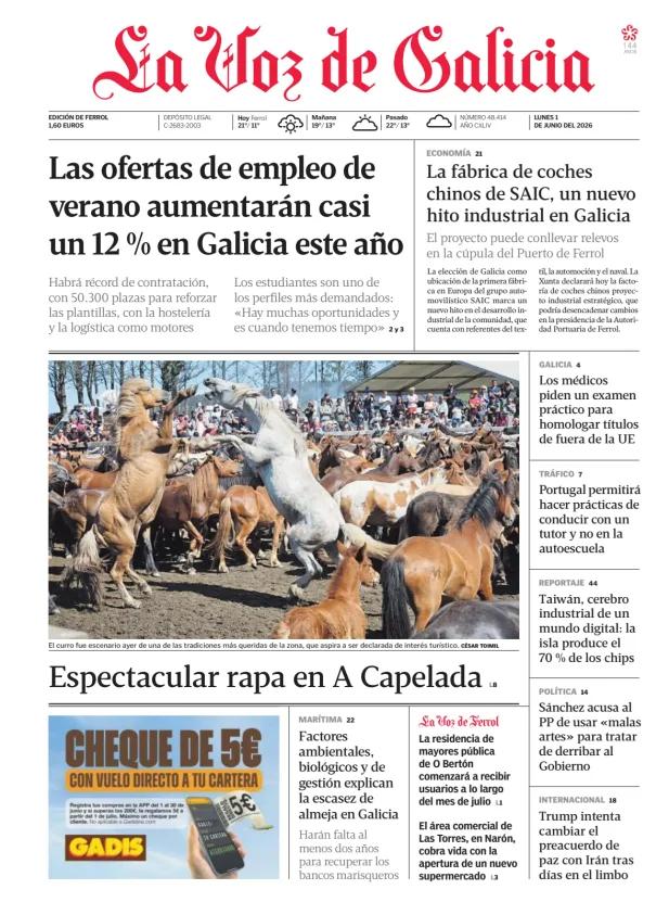 La Voz de Galicia (Ferrol) — 01/06