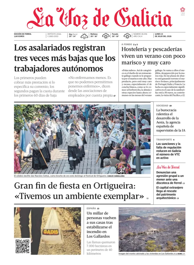 La Voz de Galicia (Ferrol) — 13/07
