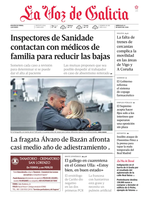 La Voz de Galicia (Ferrol) — 13/05