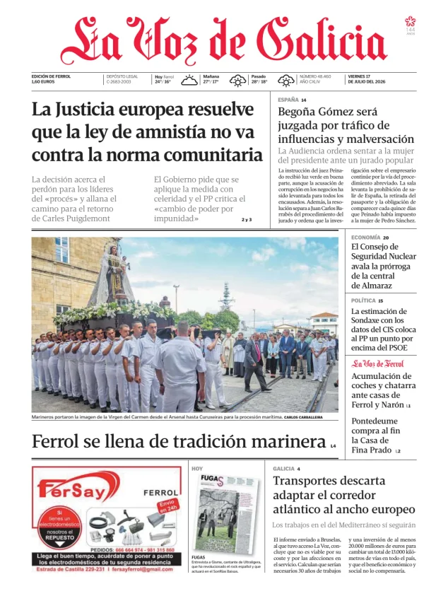La Voz de Galicia (Ferrol) — 17/07